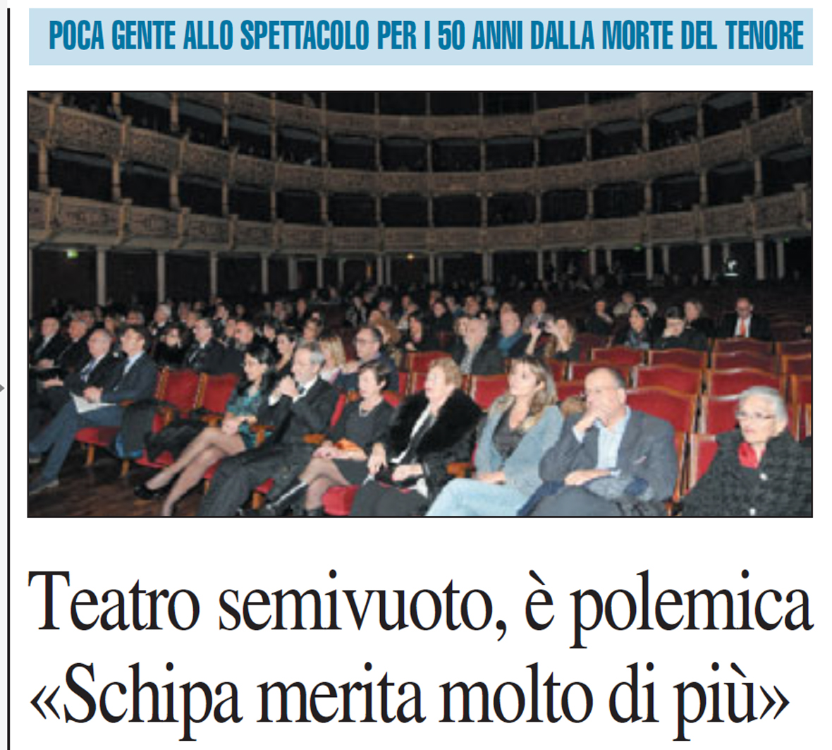TITO SCHIPA, 50° anniversario della scomparsa ©Copyright Gianni Carluccio